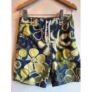Baby‎ Gap Boys Size 2 Blue Yellow Tropical Swim Trunk